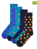 Happy Socks Skarpety (4 pary) "Food" w kolorze niebiesko-granatowym
