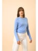 Just Cashmere Kaschmir-Pullover "Jane" in Hellblau