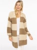 Zwillingsherz Vest "Blockstreifen" beige/lichtbruin