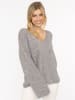 Zwillingsherz Pullover in Grau