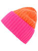 Zwillingsherz Kasjmieren muts oranje/roze