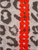 Zwillingsherz Sjaal grijs/rood