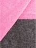 Zwillingsherz Kaschmir-Schal in Grau/ Pink - (L)100 x (B)30 cm