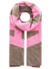 Zwillingsherz Kasjmieren sjaal "Amour" beige/roze