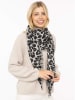 Zwillingsherz Kaschmir-Dreieckstuch "Leo" in Grau - (L)180 x (B)70 cm