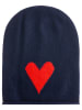 Zwillingsherz Kaszmirowa czapka beanie w kolorze granatowym