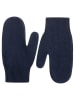 Zwillingsherz Kaschmir-Fäustlinge in Dunkelblau