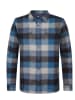 Petrol Blouse "Casper" blauw/antraciet