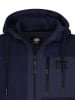 Petrol Sweatjacke in Dunkelblau