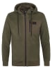 Petrol Sweatjacke in Khaki