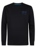 Petrol Sweatshirt in Schwarz