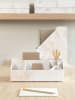 BigsoBox Bureau-organizer "Elisa" beige - (B)33 x (H)12,5 x (D)12,5 cm