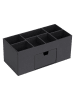 BigsoBox Organizer "Vendela" w kolorze antracytowym na biurko - 10 x 8,5 x 10 cm