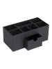 BigsoBox Organizer "Vendela" w kolorze antracytowym na biurko - 10 x 8,5 x 10 cm