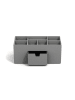 BigsoBox Organizer "Vendela" w kolorze szarym na biurko - 10 x 8,5 x 10 cm