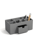 BigsoBox Organizer "Vendela" w kolorze szarym na biurko - 10 x 8,5 x 10 cm