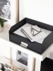 BigsoBox Dokumenten-Ablage "Walter" in Schwarz - (B)33,5 x (H)13 x (T)25,5 cm
