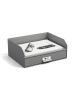 BigsoBox Dokumenten-Ablage "Walter" in Grau - (B)33,5 x (H)13 x (T)25,5 cm