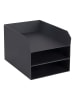 BigsoBox Organizer "Trey" w kolorze antracytowym na dokumenty - DIN A4