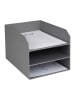 BigsoBox Dokumenten-Ablage "Trey" in Grau - DIN-A4