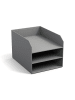 BigsoBox Dokumenten-Ablage "Trey" in Grau - DIN-A4