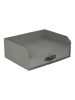 BigsoBox Organizer "Walter" w kolorze szarym na dokumenty - 33,5 x 13 x 25,5 cm