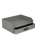 BigsoBox Organizer "Walter" w kolorze szarym na dokumenty - 33,5 x 13 x 25,5 cm
