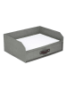 BigsoBox Organizer "Walter" w kolorze szarym na dokumenty - 33,5 x 13 x 25,5 cm