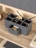 BigsoBox Organizer "Vendela" w kolorze czarnym na biurko - 10 x 8,5 x 10 cm