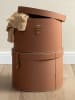 BigsoBox 2-delige set: ronde boxen "Rut" bruin