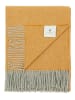 Lanerossi Wełniany koc w kolorze pomarańczowym z dodatkiem kaszmiru - 180 x 130 cm
