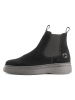 TRAVELIN' Leder-Chelsea-Boots in Schwarz
