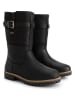 TRAVELIN' Leder-Boots "Fjaere" in Schwarz