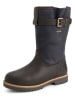 TRAVELIN' Leder-Boots "Finnberg" in Dunkelblau/ Braun