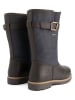 TRAVELIN' Leder-Boots "Finnberg" in Dunkelblau/ Braun