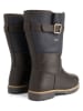TRAVELIN' Leren boots "Landvik" donkerblauw/bruin