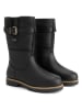TRAVELIN' Leder-Boots "Landvik" in Schwarz