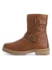TRAVELIN' Leren boots "Skelde" lichtbruin