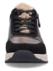 rieker Keilsneakers in Schwarz/ Hellbraun