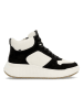 rieker Skórzane sneakersy w kolorze czarno-białym