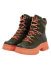 rieker Boots in Khaki/ Schwarz