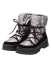 rieker Winterstiefel in Silber/ Schwarz