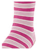Falke Skarpety "Simple Stripes" w kolorze różowo-jasnoróżowym