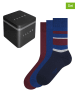 Falke 3er-Set: Socken "Happy Box" in Dunkelblau/ Rot