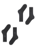 ESPRIT 2er-Set: Socken "Forest" in Schwarz