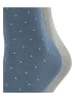 ESPRIT 2er-Set: Socken "Fine Dot" in Blau/ Grau