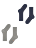 ESPRIT 2-delige set: sokken "Fine Dot" donkerblauw/grijs