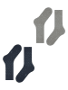 ESPRIT 2er-Set: Socken "Fine Dot" in Dunkelblau/ Grau
