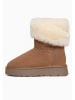 Gooce Skórzane botki zimowe "Beverly" w kolorze jasnobrązowym