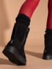 Gooce Leder-Winterboots "Tempe" in Schwarz